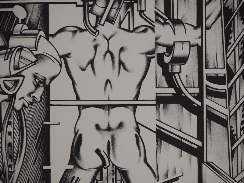 Francisco MELO : Surhomme, Lithographie originale (photo de détail 5) - Crédit photo : Galerie Art.Paris