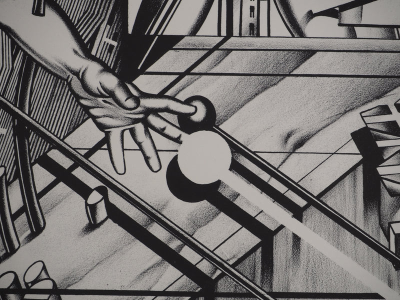 Francisco MELO : Surhomme, Lithographie originale (photo de détail 6) - Crédit photo : Galerie Art.Paris