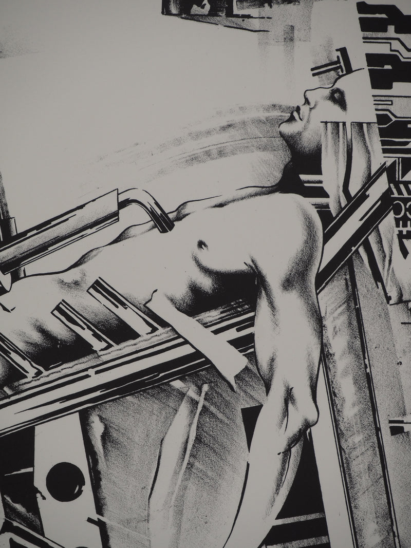 Francisco MELO : Homme du futur, Lithographie originale (photo de détail 4) - Crédit photo : Galerie Art.Paris
