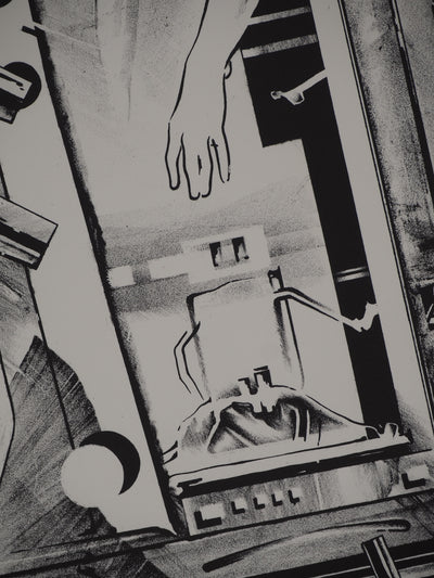 Francisco MELO : Homme du futur, Lithographie originale (photo de détail 6) - Crédit photo : Galerie Art.Paris