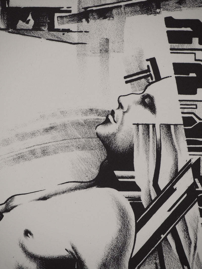 Francisco MELO : Homme du futur, Lithographie originale (photo de détail 7) - Crédit photo : Galerie Art.Paris