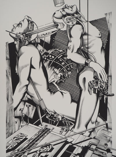 Francisco MELO : Cyborg, Lithographie originale (photo de détail 2) - Crédit photo : Galerie Art.Paris