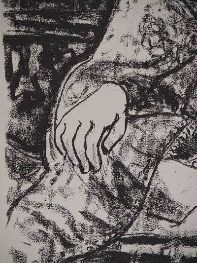 Leopoldo PRESAS : Femme romantique, Lithographie originale signée