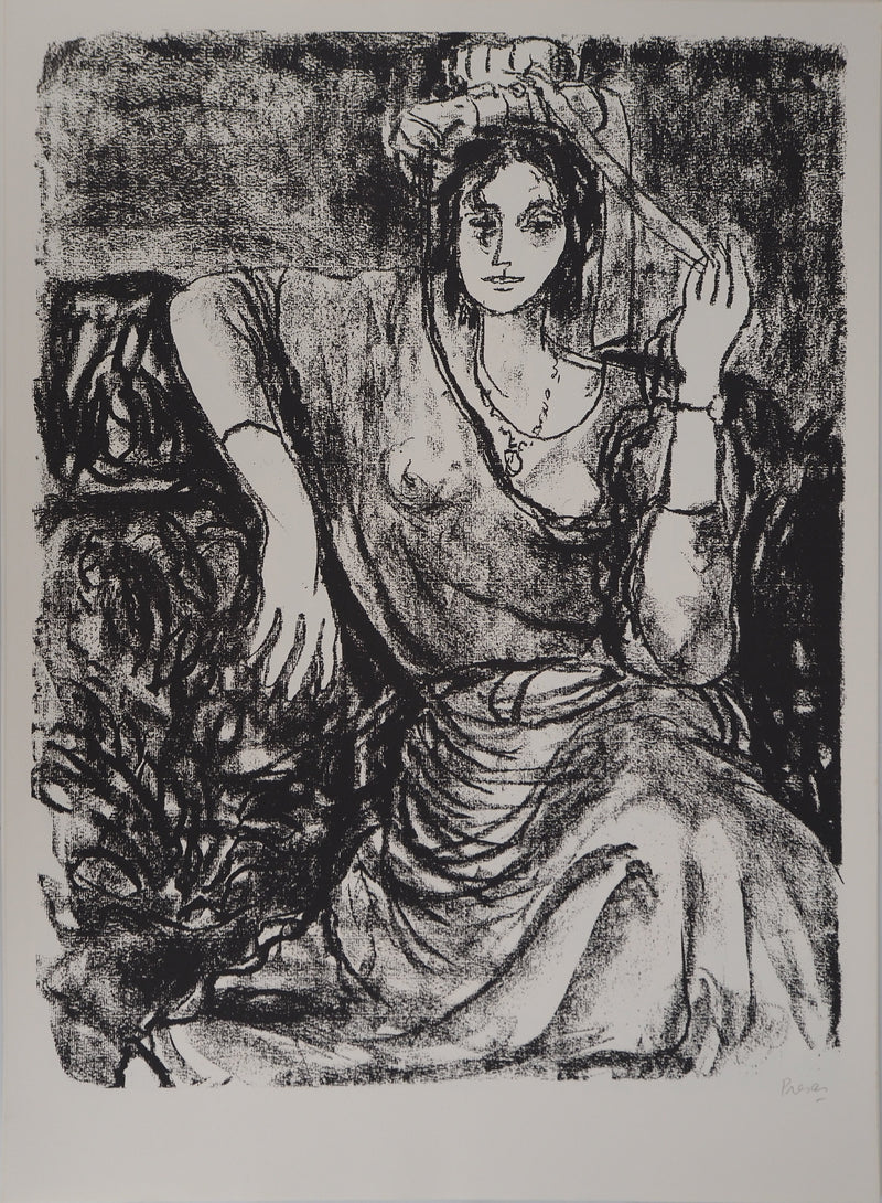 Leopoldo PRESAS : La belle Argentine, Lithographie originale signée
