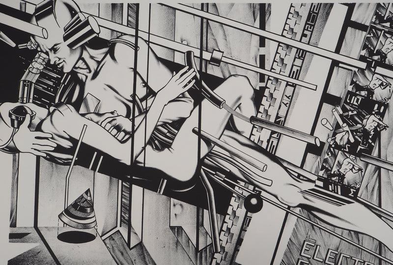 Francisco MELO : Les amants du futurs, Lithographie originale (photo de détail 2) - Crédit photo : Galerie Art.Paris