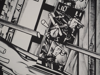Francisco MELO : Les amants du futurs, Lithographie originale (photo de détail 5) - Crédit photo : Galerie Art.Paris