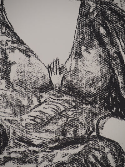 Leopoldo PRESAS : Portrait féminin à la broche,, Lithographie originale (photo de détail 6) - Crédit photo : Galerie Art.Paris