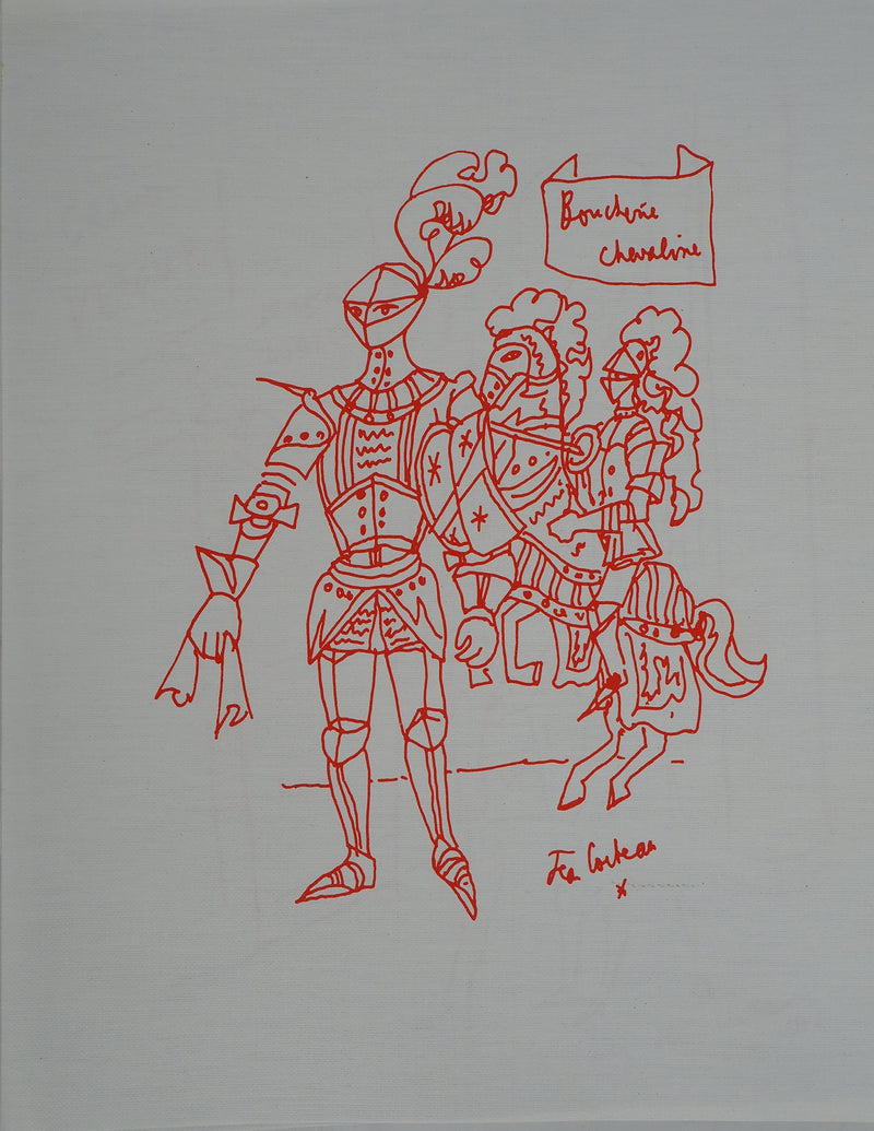 Jean COCTEAU : Chevalier du goû, Lithographie originale (photo de détail 7) - Crédit photo : Galerie Art.Paris