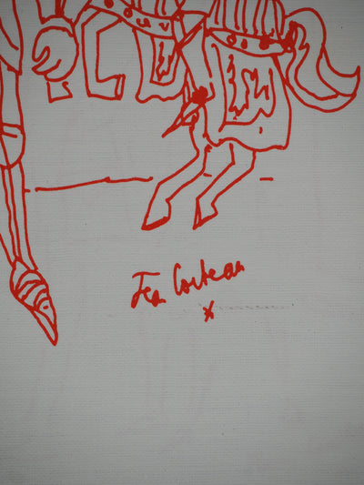 Jean COCTEAU : Chevalier du goû, Lithographie originale (photo de détail 2) - Crédit photo : Galerie Art.Paris