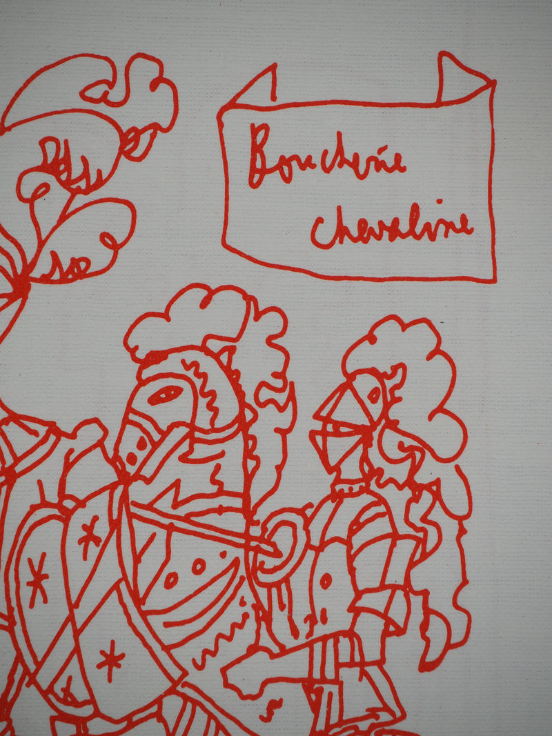 Jean COCTEAU : Chevalier du goû, Lithographie originale (photo de détail 3) - Crédit photo : Galerie Art.Paris