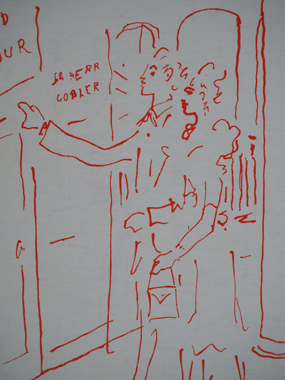 Jean COCTEAU : Paris, Diner au Grand Véfou, Lithographie originale (photo de détail 3) - Crédit photo : Galerie Art.Paris