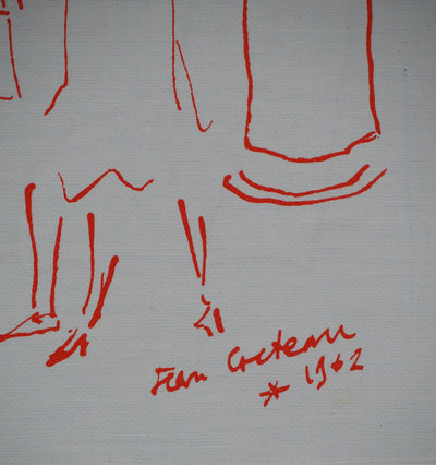 Jean COCTEAU : Paris, Diner au Grand Véfou, Lithographie originale (photo de détail 2) - Crédit photo : Galerie Art.Paris