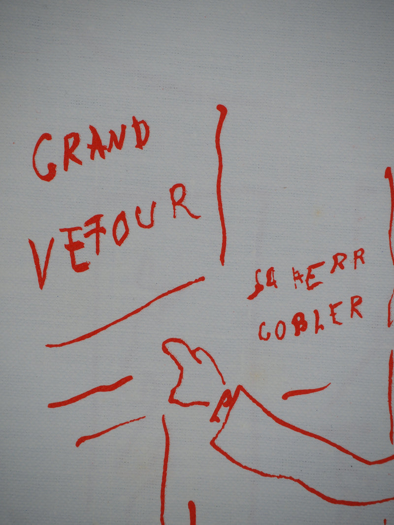 Jean COCTEAU : Paris, Diner au Grand Véfou, Lithographie originale (photo de détail 5) - Crédit photo : Galerie Art.Paris