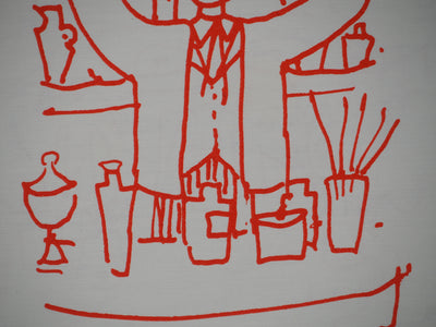 Jean COCTEAU : Cocktails, le barman au shaker, Lithographie originale (photo de détail 4) - Crédit photo : Galerie Art.Paris