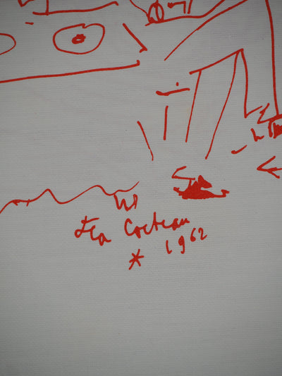 Jean COCTEAU : Diner, Encore du Champagne, Lithographie originale (photo de détail 2) - Crédit photo : Galerie Art.Paris