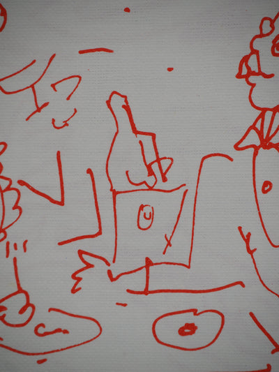 Jean COCTEAU : Diner, Encore du Champagne, Lithographie originale (photo de détail 6) - Crédit photo : Galerie Art.Paris