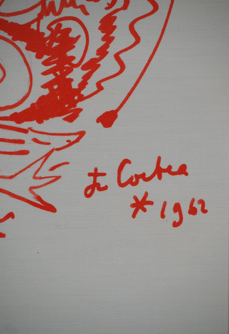 Jean COCTEAU : Plat de gibier, Lièvre et Canard, Lithographie originale (photo de détail 3) - Crédit photo : Galerie Art.Paris