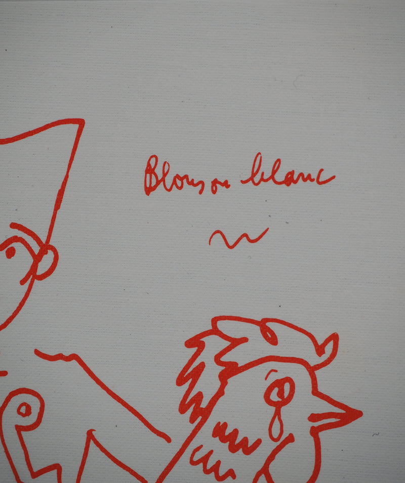 Jean COCTEAU : Le poulet, Lithographie originale (photo de détail 4) - Crédit photo : Galerie Art.Paris