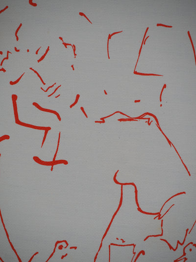 Jean COCTEAU : Colombophilie, Rêveur et pigeons, Lithographie originale (photo de détail 5) - Crédit photo : Galerie Art.Paris