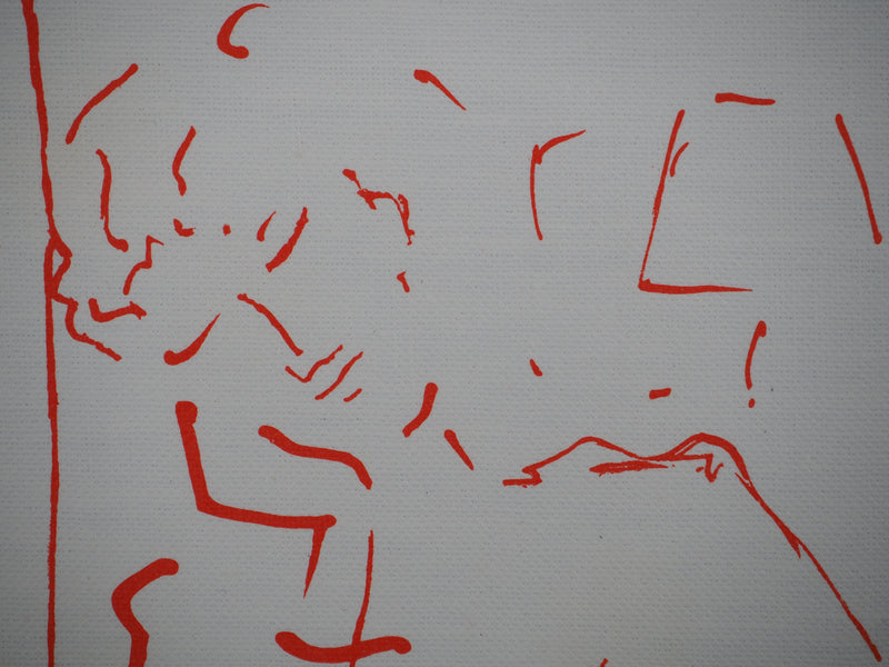 Jean COCTEAU : Colombophilie, Rêveur et pigeons, Lithographie originale (photo de détail 6) - Crédit photo : Galerie Art.Paris