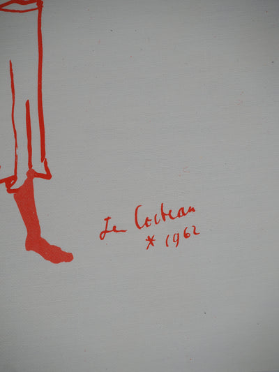 Jean COCTEAU : Jeune homme et oie, Lithographie originale (photo de détail 2) - Crédit photo : Galerie Art.Paris
