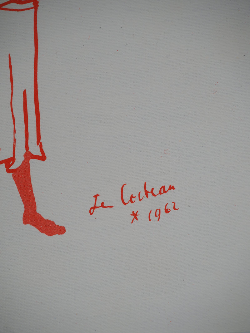 Jean COCTEAU : Jeune homme et oie, Lithographie originale (photo de détail 2) - Crédit photo : Galerie Art.Paris