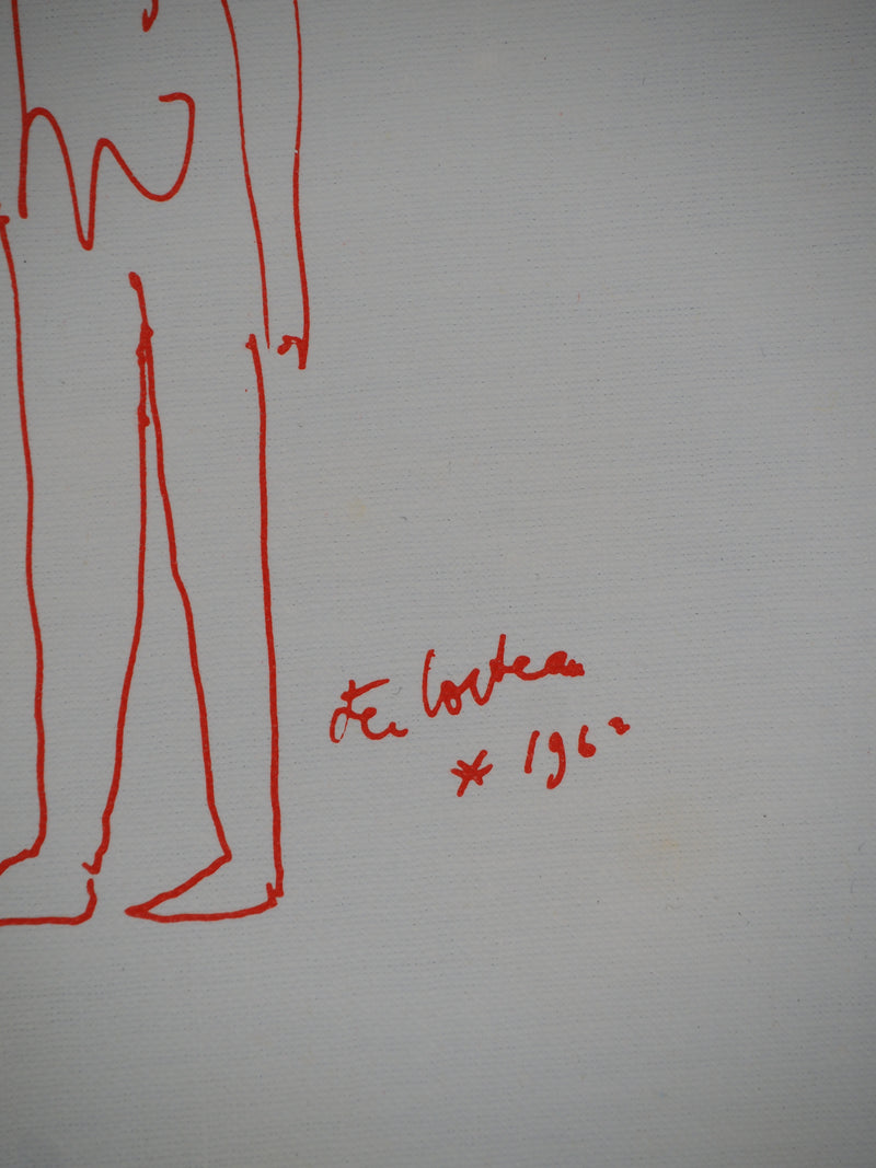Jean COCTEAU : Le serveur élégant, Lithographie originale (photo de détail 3) - Crédit photo : Galerie Art.Paris