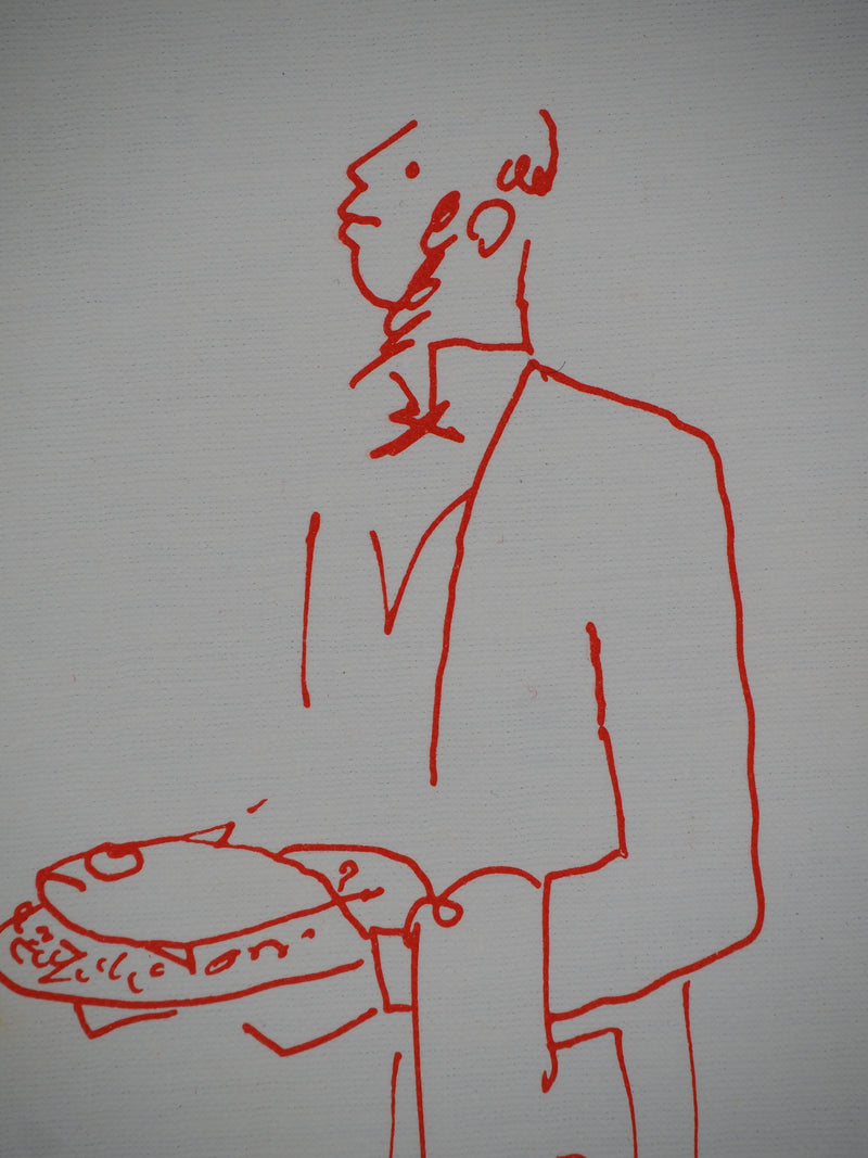 Jean COCTEAU : Le serveur élégant, Lithographie originale (photo de détail 5) - Crédit photo : Galerie Art.Paris