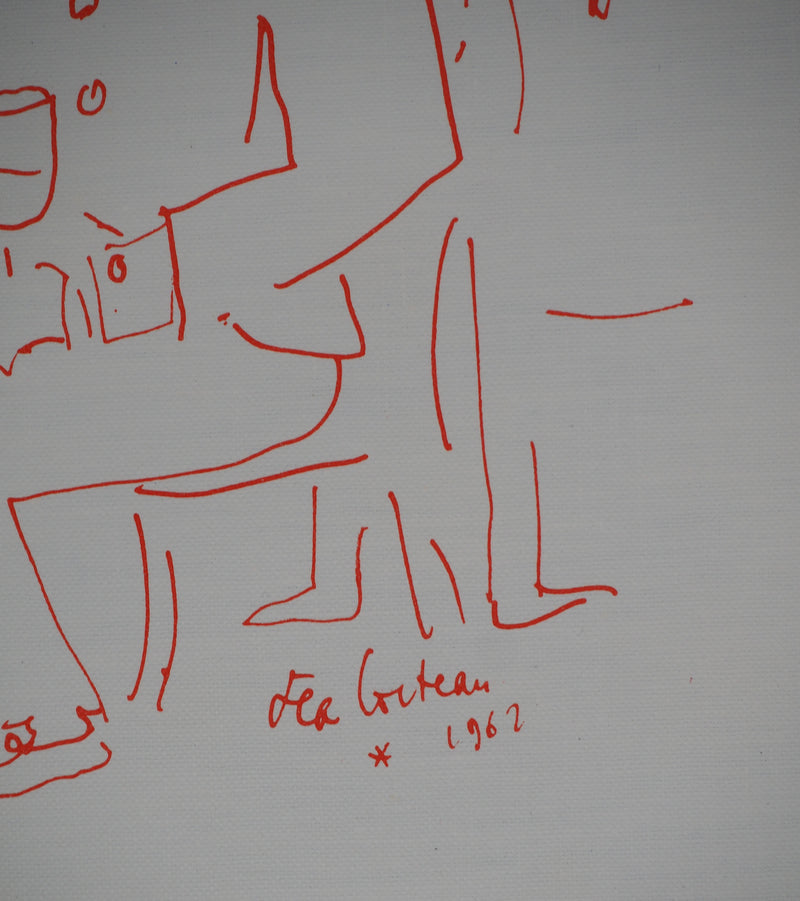 Jean COCTEAU : Gourmandise, le goinfre solitaire, Lithographie originale (photo de détail 2) - Crédit photo : Galerie Art.Paris