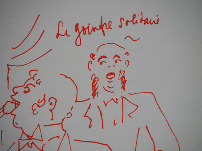 Jean COCTEAU : Gourmandise, le goinfre solitaire, Lithographie originale (photo de détail 4) - Crédit photo : Galerie Art.Paris