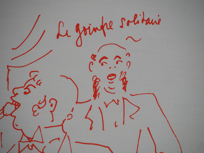 Jean COCTEAU : Gourmandise, le goinfre solitaire, Lithographie originale (photo de détail 4) - Crédit photo : Galerie Art.Paris