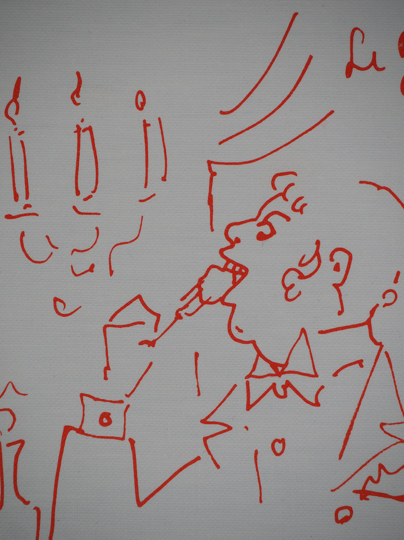 Jean COCTEAU : Gourmandise, le goinfre solitaire, Lithographie originale (photo de détail 5) - Crédit photo : Galerie Art.Paris