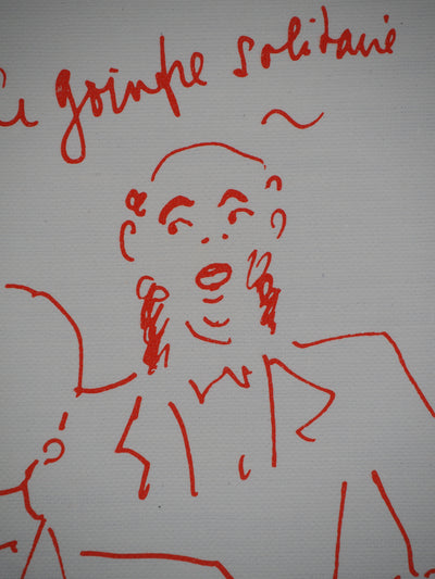 Jean COCTEAU : Gourmandise, le goinfre solitaire, Lithographie originale (photo de détail 7) - Crédit photo : Galerie Art.Paris
