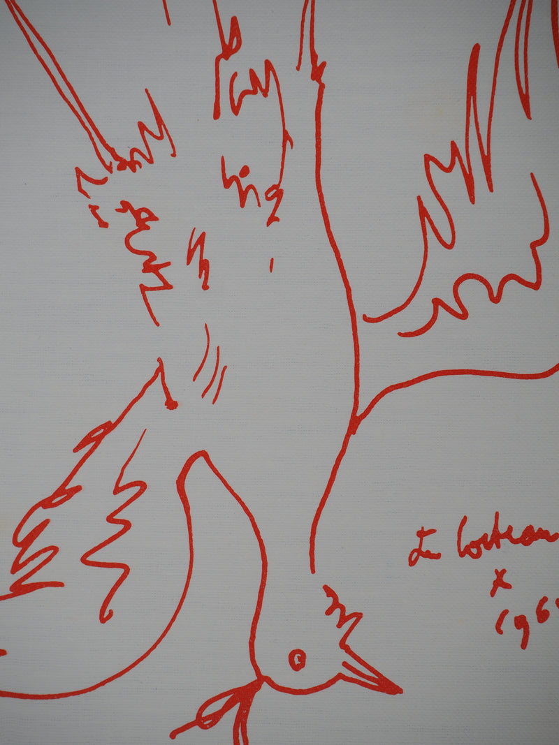 Jean COCTEAU : Gibier, le faisan suspendu, Lithographie originale (photo de détail 3) - Crédit photo : Galerie Art.Paris