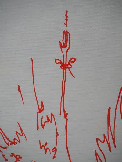 Jean COCTEAU : Gibier, le faisan suspendu, Lithographie originale (photo de détail 4) - Crédit photo : Galerie Art.Paris