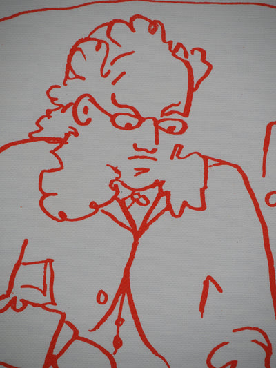 Jean COCTEAU : Cuisinier préparant du canard, Lithographie originale (photo de détail 4) - Crédit photo : Galerie Art.Paris