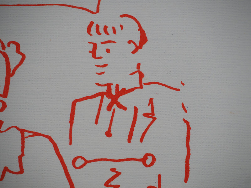 Jean COCTEAU : Cuisinier préparant du canard, Lithographie originale (photo de détail 6) - Crédit photo : Galerie Art.Paris