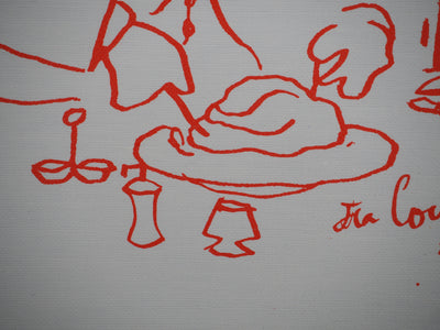 Jean COCTEAU : Cuisinier préparant du canard, Lithographie originale (photo de détail 7) - Crédit photo : Galerie Art.Paris