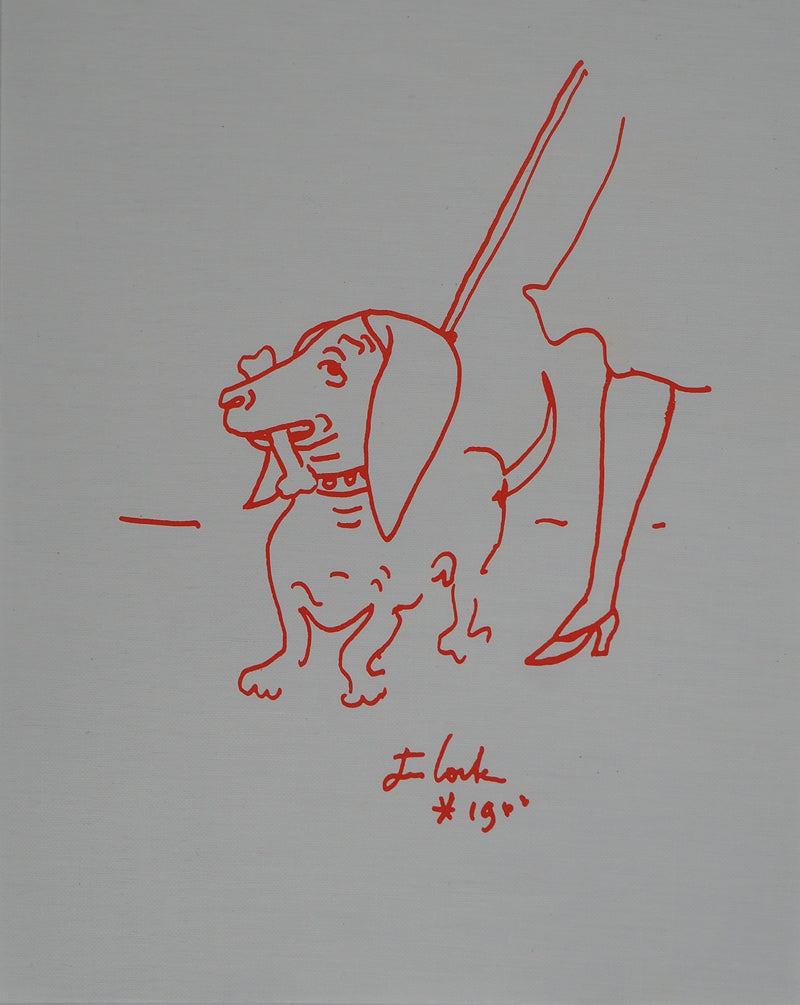 Jean COCTEAU : Chien, la promenade, Lithographie originale (vue générale) - Crédit photo : Galerie Art.Paris