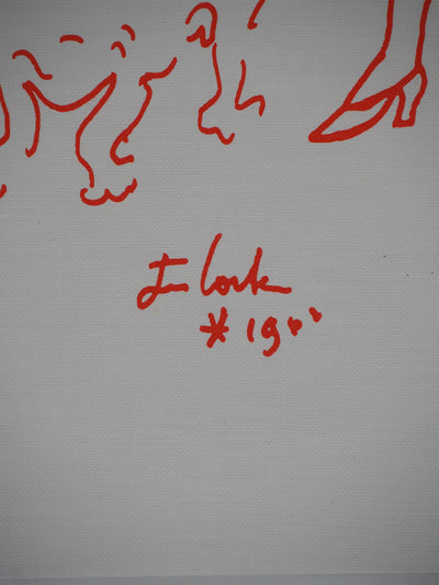 Jean COCTEAU : Chien, la promenade, Lithographie originale (photo de détail 3) - Crédit photo : Galerie Art.Paris