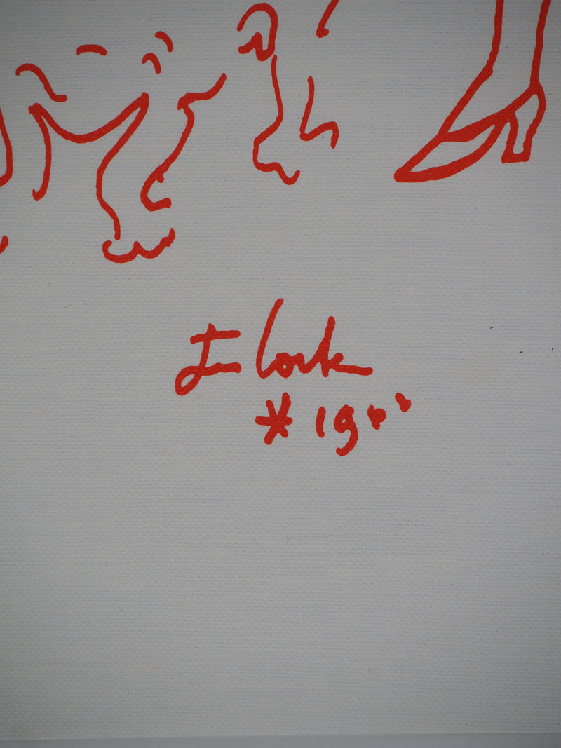 Jean COCTEAU : Chien, la promenade, Lithographie originale (photo de détail 3) - Crédit photo : Galerie Art.Paris