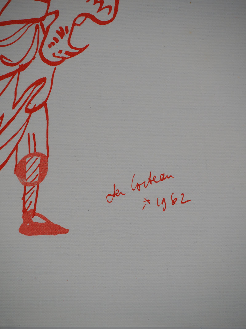 Jean COCTEAU : Le jeune chasseur, Lithographie originale (photo de détail 2) - Crédit photo : Galerie Art.Paris