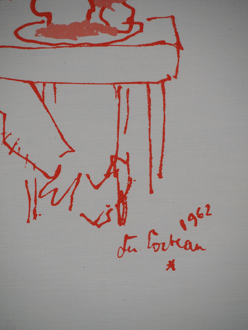 Jean COCTEAU : Le repas révolutionnaire, Lithographie originale (photo de détail 3) - Crédit photo : Galerie Art.Paris