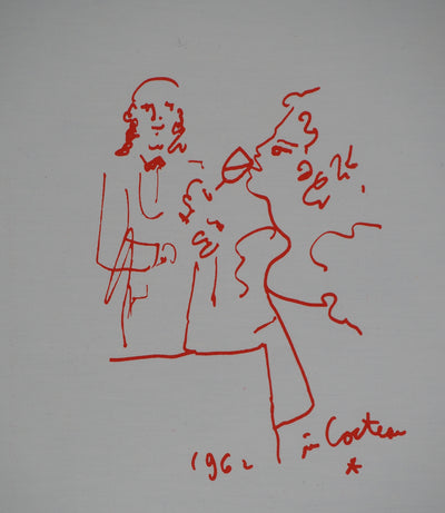 Jean COCTEAU : Oenophilie, l'amatrice de vin, Lithographie originale (photo de détail 2) - Crédit photo : Galerie Art.Paris