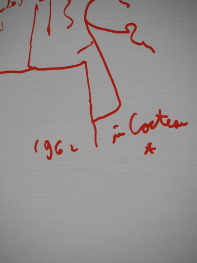 Jean COCTEAU : Oenophilie, l'amatrice de vin, Lithographie originale (photo de détail 3) - Crédit photo : Galerie Art.Paris