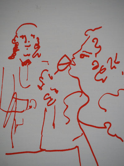 Jean COCTEAU : Oenophilie, l'amatrice de vin, Lithographie originale (photo de détail 4) - Crédit photo : Galerie Art.Paris