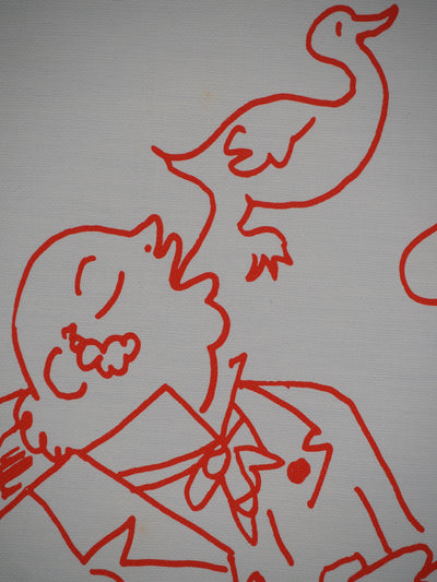 Jean COCTEAU : Après un bon repas, la digestion, Lithographie originale (photo de détail 4) - Crédit photo : Galerie Art.Paris