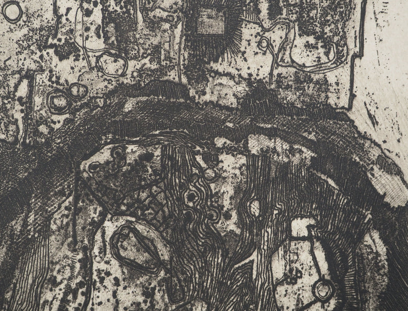Jean-Pierre VIELFAURE : Obscurité, Gravure originale signée