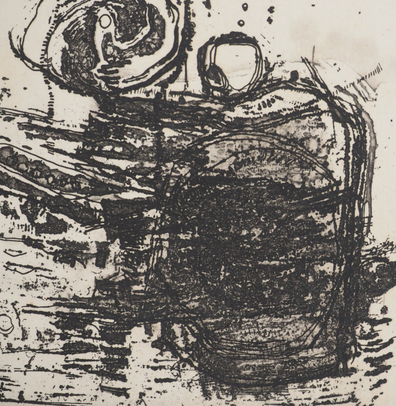 Jean-Pierre VIELFAURE : Enfant abstrait, Gravure originale signée
