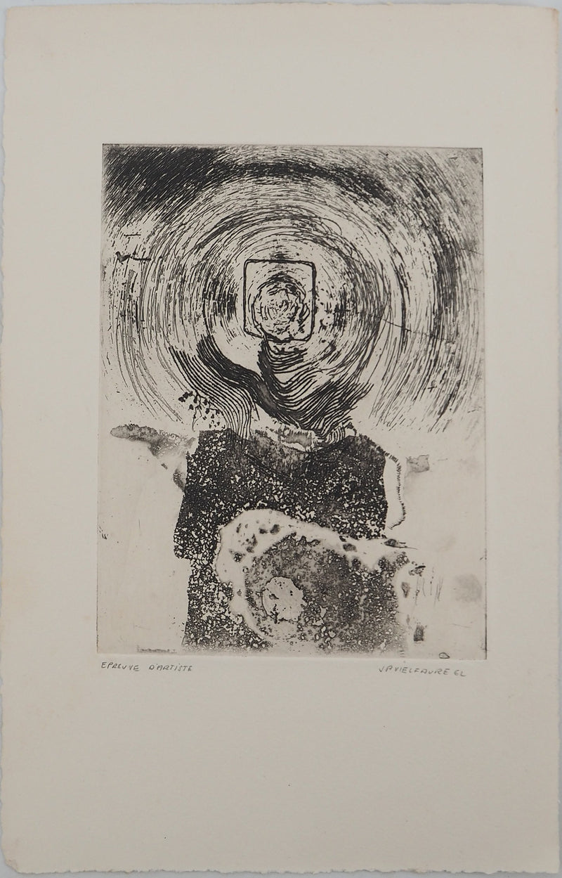 Jean-Pierre VIELFAURE : Tourbillon II, Gravure originale signée
